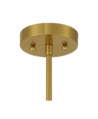 360 Lighting Camila 7" Mid Century Modern Pendant Ceiling Light Fixture Dining Room Over Table Globe Antique Brass Finish Mini