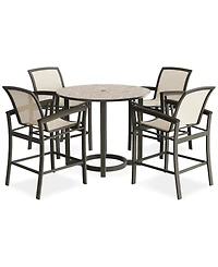 Bartow Outdoor 5-pc Dining Set (Counter Height Table & 4 Counter Stools), Created for Macy's