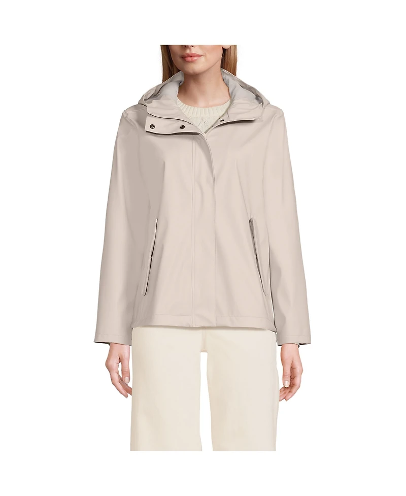 Lands' End Women's Squall Waterproof Rain Slicker Jacket