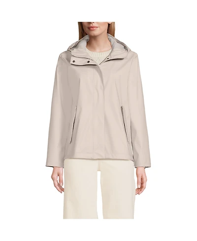 Lands' End Women's Squall Waterproof Rain Slicker Jacket