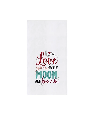Valentine's Day "Love You To The Moon And Back" Kitchen Dishtowel