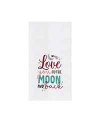 Valentine's Day "Love You To The Moon And Back" Kitchen Dishtowel