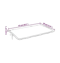 vidaXL Sun Lounger Cushion Beige 73.2"x22.8"x1.2"