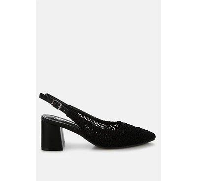 Tolina Woven Design Slingback Sandals Women