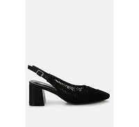Tolina Woven Design Slingback Sandals Women