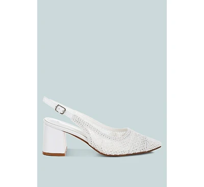 Tolina Woven Design Slingback Sandals Women