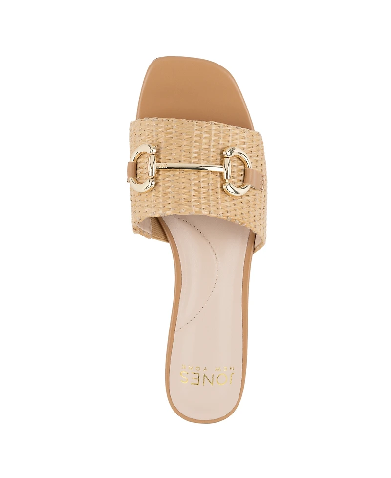 Jones New York Women's Vivato Single Band Slip On Flat Sandals