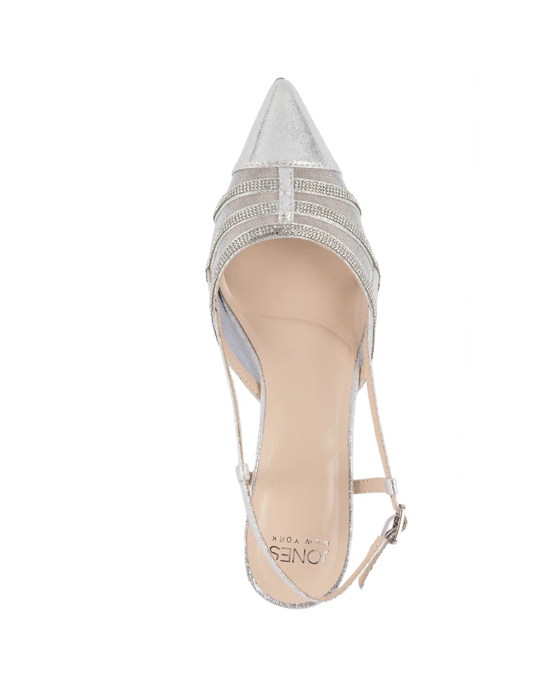 Jones New York Women's Lindala Kitten Heel Slingback Evening Pumps