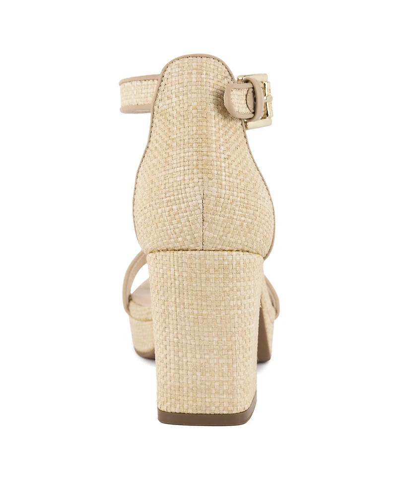 Jones New York Women's Herliza Platform Block Heel Dress Sandals