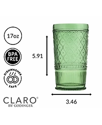 Godinger Claro Highball Glasses, Set of 4