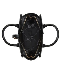 Anne Klein Sculpted Buckle Medium Satchel Bag