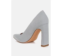 Uboa Slim Block Heel Pumps