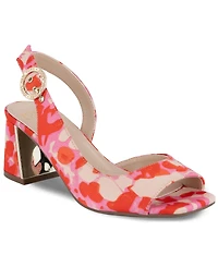 Jones New York Women's Ondree Slingback D'Orsay Peep Toe Block Heel Sandals