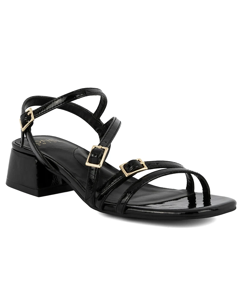 Jones New York Women's Unasyn Block Heel Strappy Dress Sandals