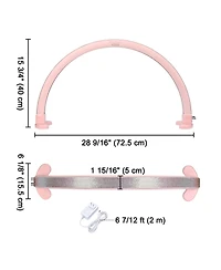 Byootique Nail Desk Lamp Half Moon Light 3360LM 48W Nail Tech Lamp Lash Light Adjustable Manicure Beauty Salon Home Spa