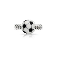 Bling Jewelry Player Sports Soccer Mom Charm Bead Sterling Silver European Bracelet