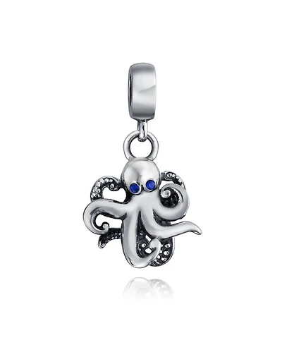 Bling Jewelry Squid Scuba Diver Octopus Dangle Charm Bead Sterling Silver European Bracelet