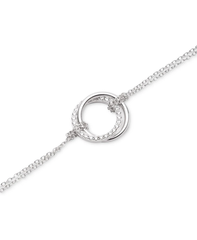 Lauren Ralph Lauren Sterling Silver Cubic Zirconia Pave Flex Bracelet