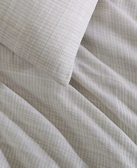 Calvin Klein Textural Rib Cotton Sateen 3-Pc. Comforter Set