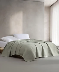 Closeout! Calvin Klein Mini Channel Stitch Solid 3-Pc. Quilt Set, Queen