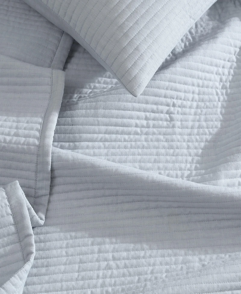 Closeout! Calvin Klein Mini Channel Stitch Solid 3-Pc. Quilt Set