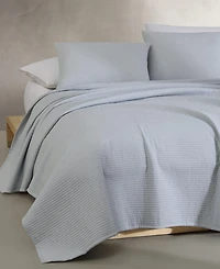 Closeout! Calvin Klein Mini Channel Stitch Solid 3-Pc. Quilt Set