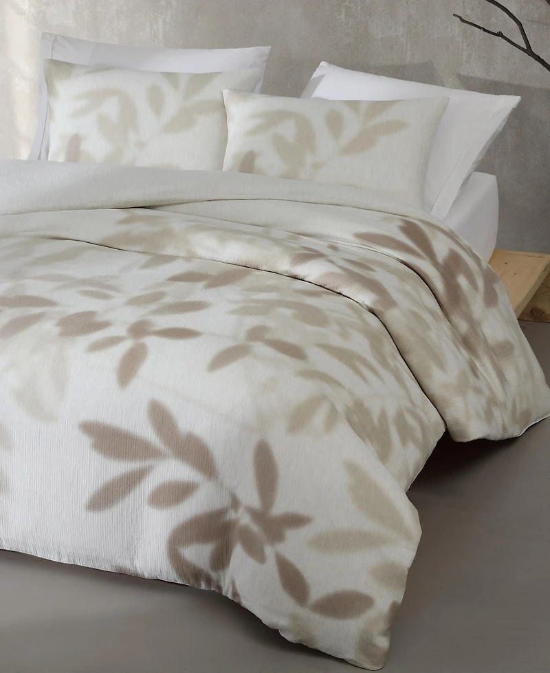 Calvin Klein Shadow Branches Melange Gauze 3-Pc. Comforter Set