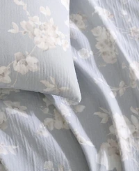 Closeout! Calvin Klein Eternity Floral Cotton Gauze 3-Pc. Comforter Set