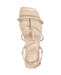 Marc Fisher Ltd Women's Maze Braided Caged Flat Sandals