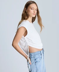 Kenneth Cole Women's Ruched Cropped Tank Top