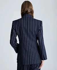 Kenneth Cole Women's Pinstriped Double-Breasted Jacket