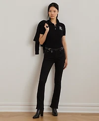 Lauren Ralph Women's Cable-Knit Polo Shirt