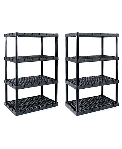 Gracious Living Xl 4 Shelf Knect A Shelf Ventilated Heavy Duty Storage (2 Pack)
