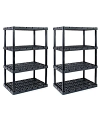 Gracious Living Xl 4 Shelf Knect A Shelf Ventilated Heavy Duty Storage (2 Pack)