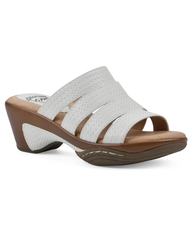White Mountain Women's Valora Slip-On Clog Sandals