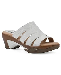 White Mountain Women's Valora Slip-On Clog Sandals
