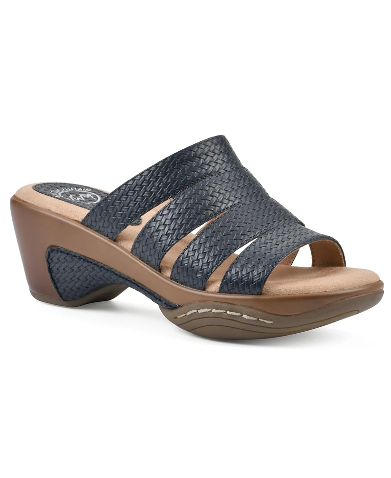 White Mountain Women's Valora Slip-On Clog Sandals