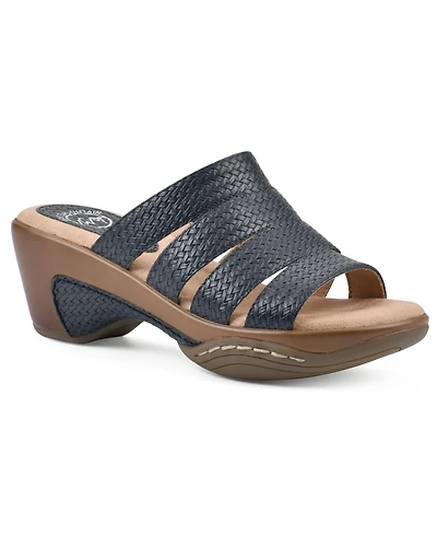 White Mountain Women's Valora Slip-On Clog Sandals