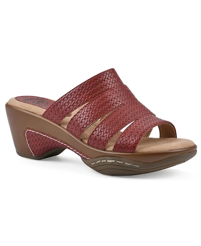 White Mountain Women's Valora Slip-On Clog Sandals