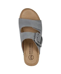 White Mountain Women's Fearful Slip-On Wedge Sandals