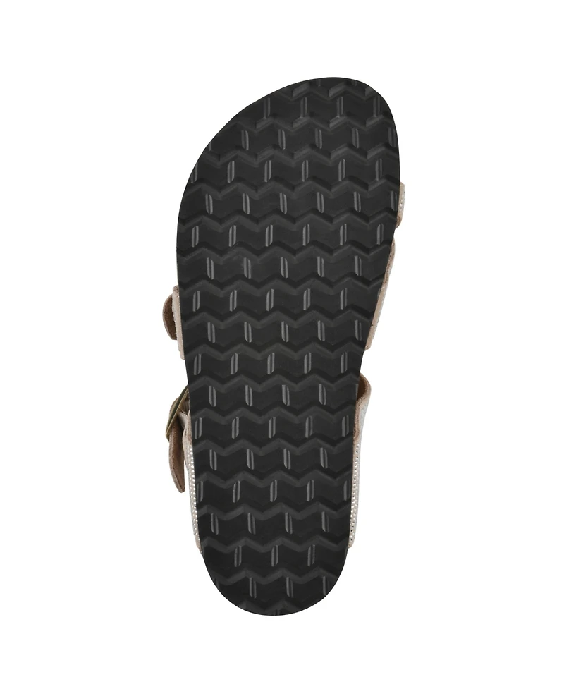 White Mountain Women's Grays Round Toe Flat Sandals