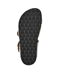 White Mountain Women's Grays Round Toe Flat Sandals