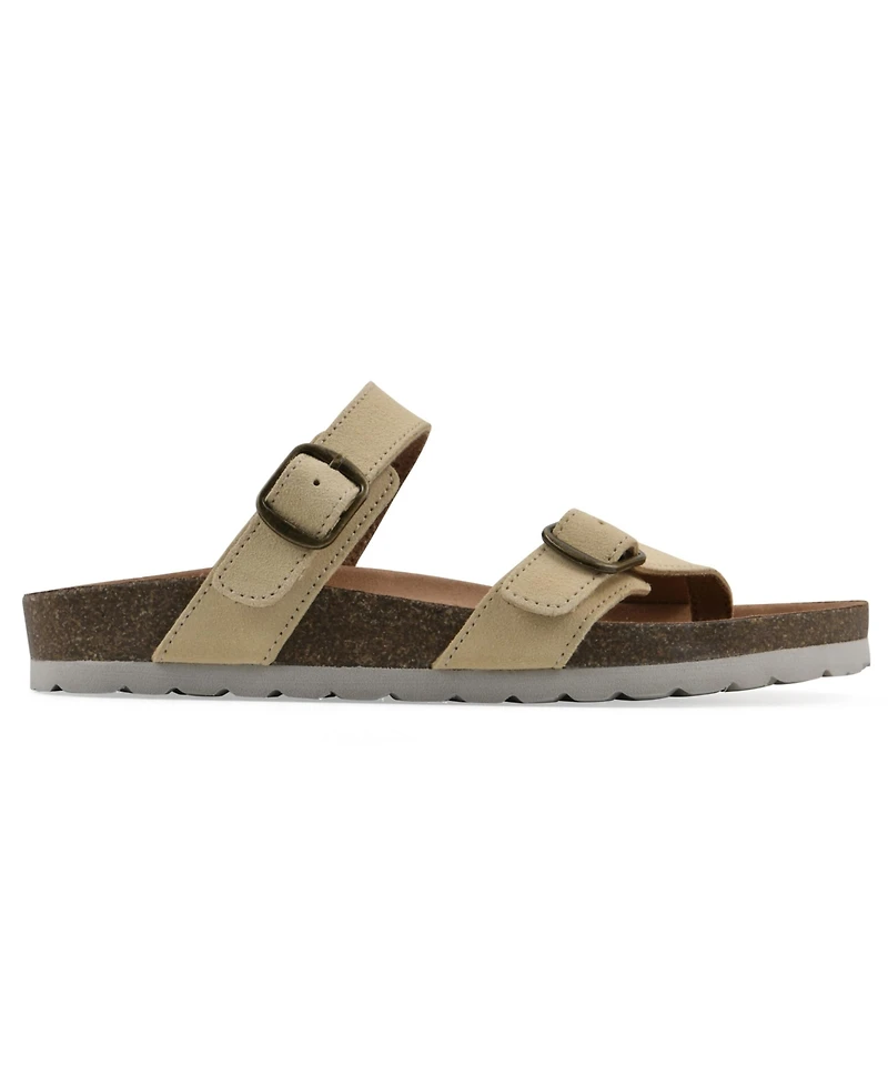 White Mountain Women's Grams Round Toe Flat Sandals