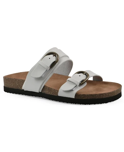 White Mountain Women's Hardball Round Toe Flat Sandals