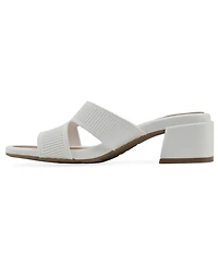 White Mountain Women's Milled Round Toe Dress Sandals