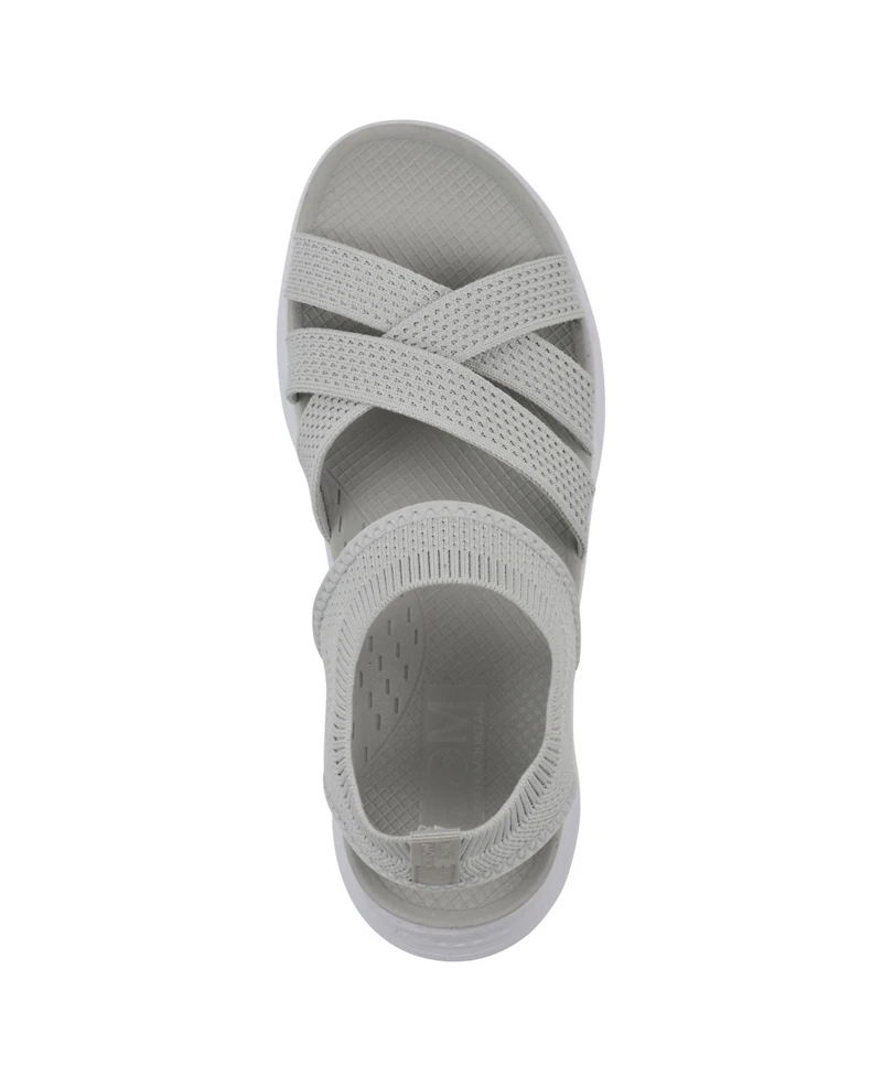 White Mountain Women's Charry Round Toe Flat Sandals
