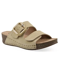 White Mountain Women's Fearful Slip-On Wedge Sandals