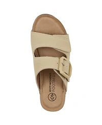 White Mountain Women's Fearful Slip-On Wedge Sandals