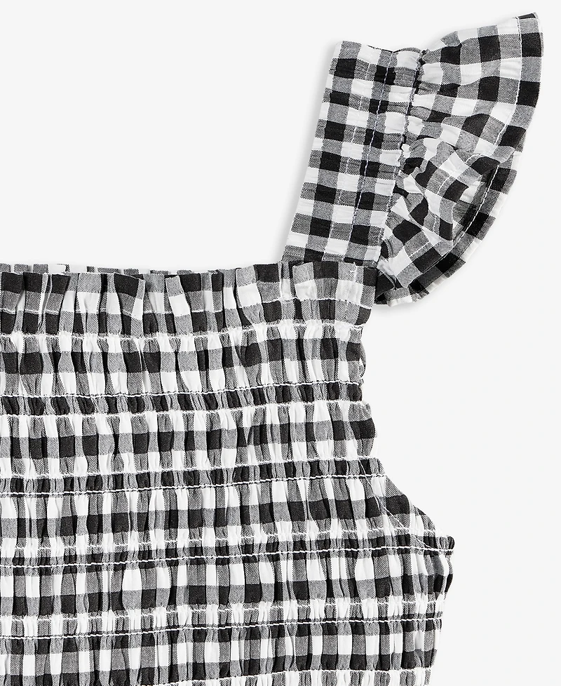 On 34th Mommy & Me Gingham Tiered Smocked Dress - Little Girl, Exclusively at Macy's