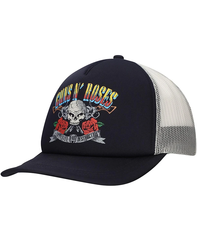 Lids Men's Black Guns N' Roses Appetite For Destruction Trucker Adjustable Hat
